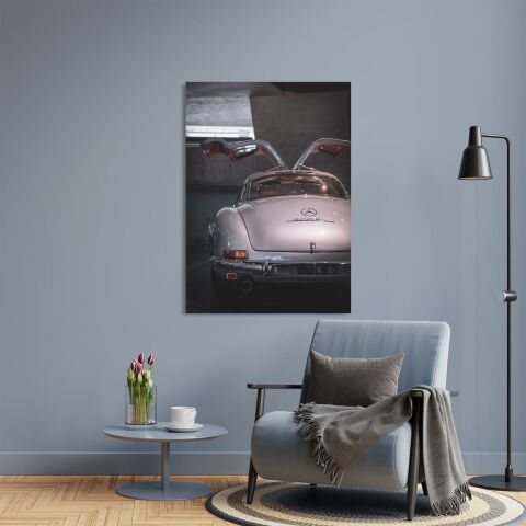 Mercedes 300SL Kanvas Tablo