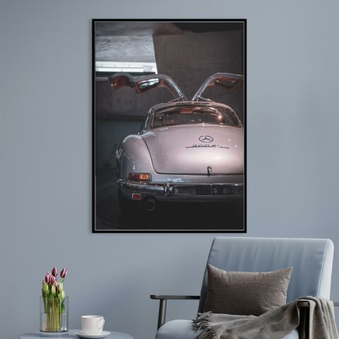 Mercedes 300SL Kanvas Tablo