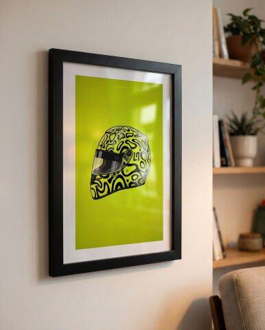 Lando Norris Kask, Formula 1 Poster Tablo
