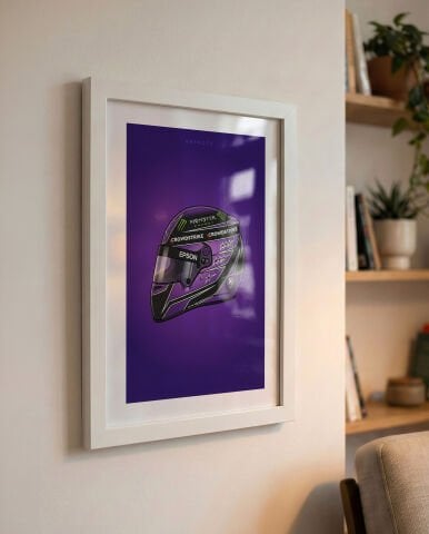 Lewis Hamilton Kask, Formula 1 Poster Tablo