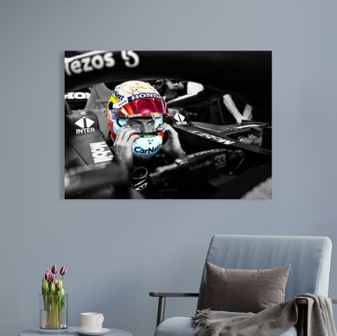 Max Verstappen Kanvas Tablo