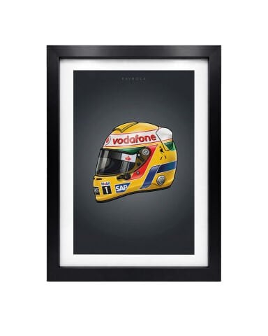 Lewis Hamilton 2008 Kask, Formula 1 Poster Tablo