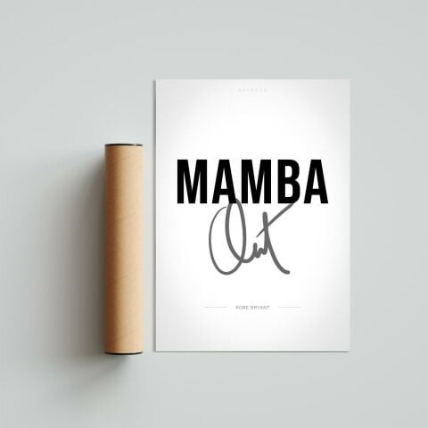 Mamba Out Poster Tablo