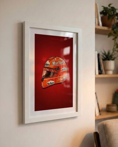 Michael Schumacher Kask, Formula 1 Poster Tablo