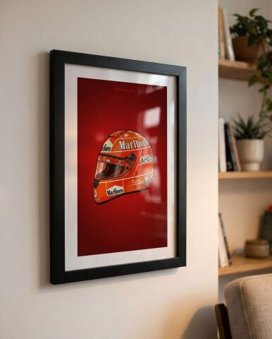 Michael Schumacher Kask, Formula 1 Poster Tablo